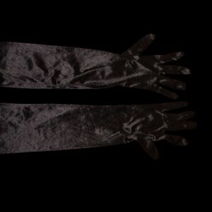 🖤 Long Black Gloves – Women’s Small – Classic Elegance
